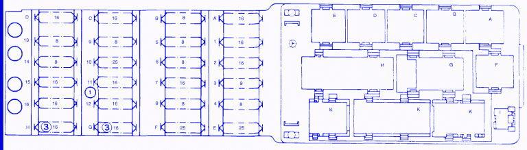 Mercedes C230 2005 Fuel Indicator Fuse Box/Block Circuit Breaker
