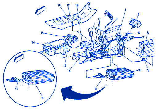 Gmc Denali Console 1999 Electrical Circuit Wiring Diagram