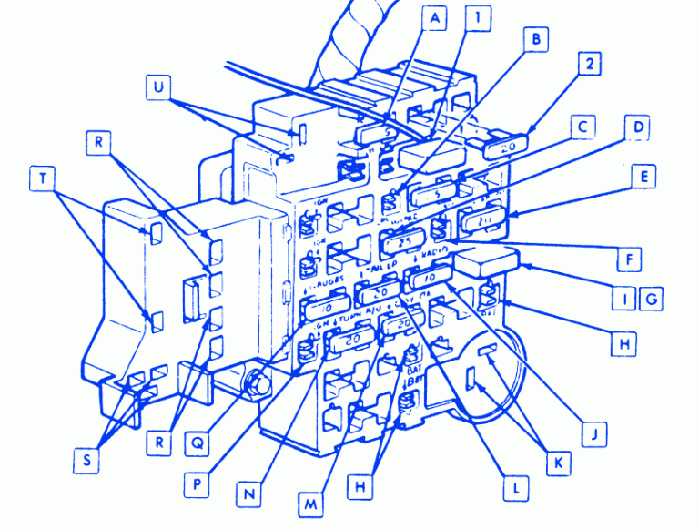Chevy Caprice 1987 Fuse Box/Block Circuit Breaker Diagram » CarFuseBox