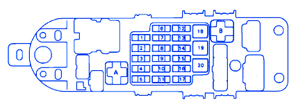 Lexus SC.400 1995 Fuse Box/Block Circuit Breaker Diagram » CarFuseBox