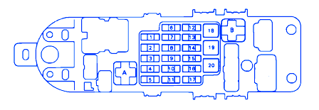 Lexus SC400 1992 Junction Fuse Box/Block Circuit Breaker Diagram