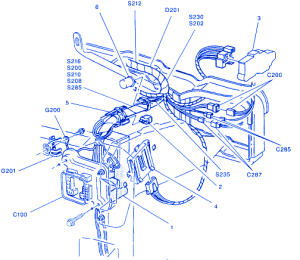 GMC Duravan 1994 Engine Main Electrical Circuit Wiring Diagram » CarFuseBox
