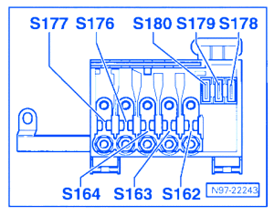 Volkswagen New Beetle 2002 Fuse Box/Block Circuit Breaker Diagram