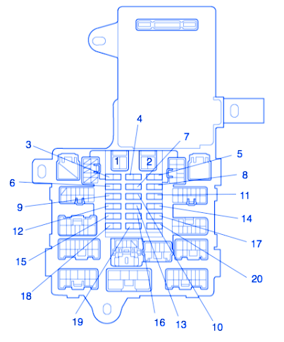 Lexus IS300 2001 Fuse Box/Block Circuit Breaker Diagram » CarFuseBox