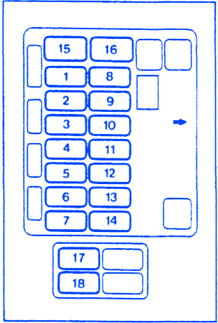 Mitsubishi Galant 1999 Fuse Box/Block Circuit Breaker Diagram » CarFuseBox