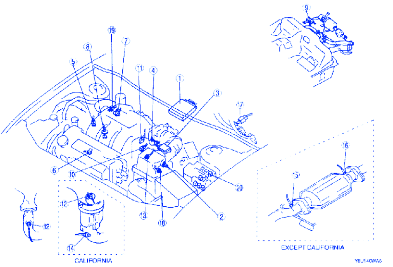 Mazda 626 2001 Engine Electrical Circuit Wiring Diagram » CarFuseBox