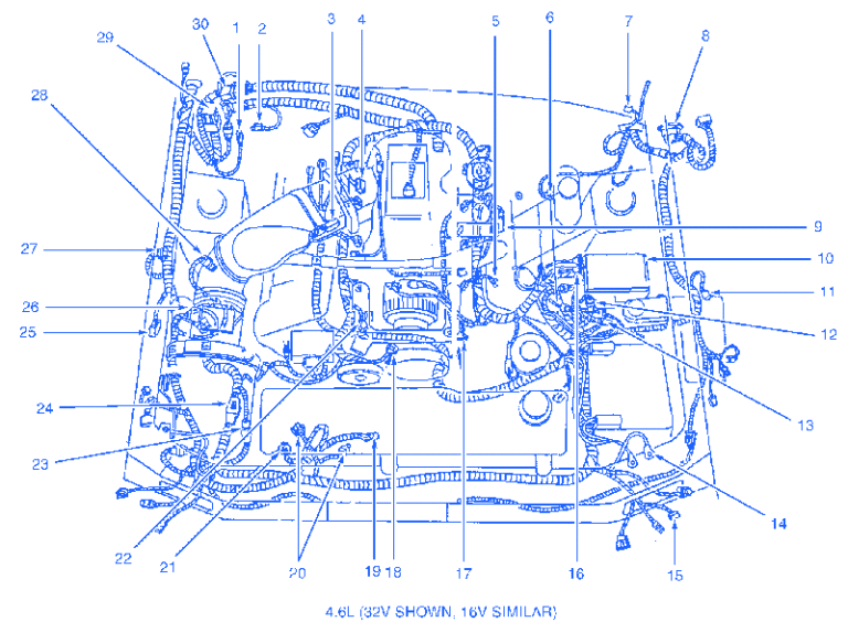 Ford Mustang GT 2000 Electrical Circuit Wiring Diagram » CarFuseBox