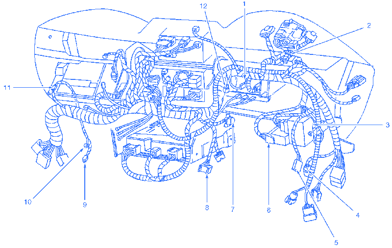 Ford Mustang GT 2002 Under The Dash Electrical Circuit Wiring Diagram