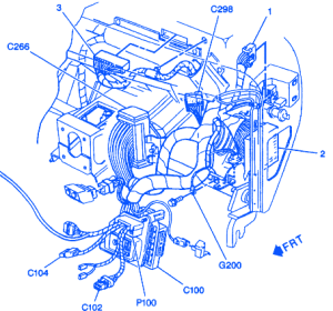 Chevrolet Tahoe 5.7L 1997 Dash Electrical Circuit Wiring Diagram