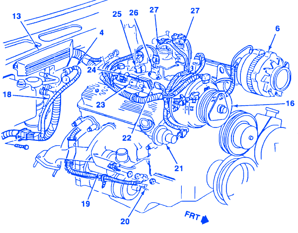 Chevrolet 1500 Truck 4 3 1989 Engine Electrical Circuit