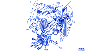 Chevrolet 1500 Pick Up 1995 In The Dash Electrical Circuit Wiring