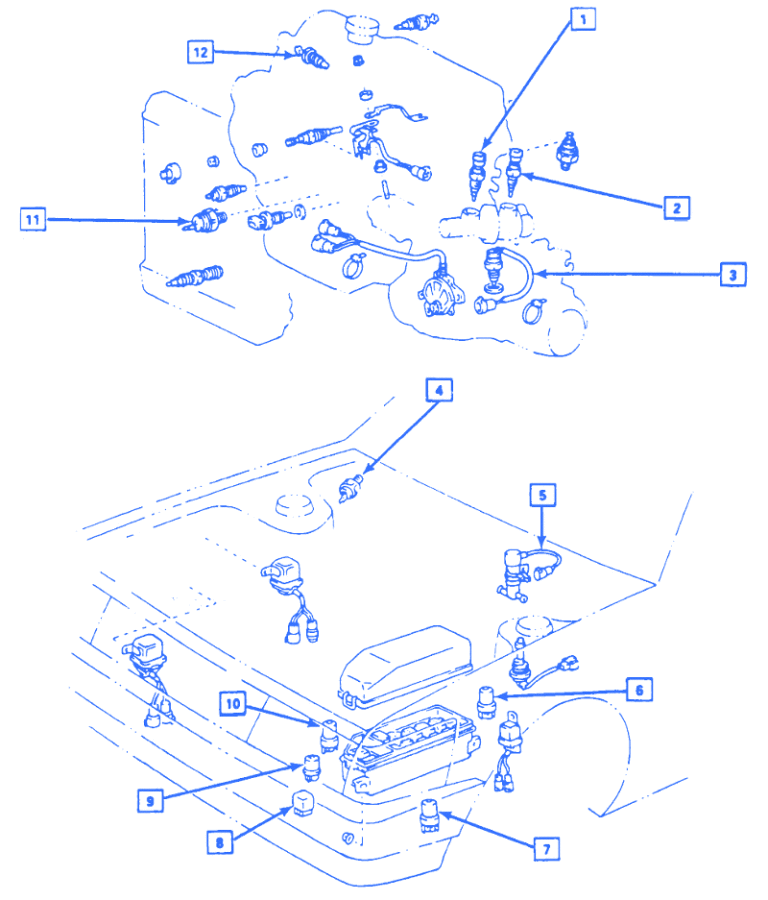 Chevrolet Nova 1988 Engine Electrical Circuit Wiring Diagram » CarFuseBox
