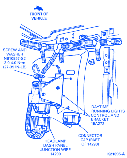 Ford Explorer 1994 Under Dash Electrical Circuit Wiring Diagram