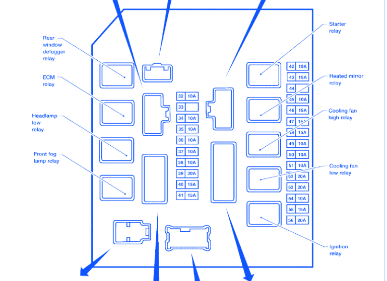 Nissan Frontier 2006 Fuse Box/Block Circuit Breaker Diagram » CarFuseBox