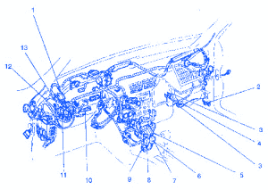 Ford Escort 1996 Under Dash Electrical Circuit Wiring Diagram » CarFuseBox