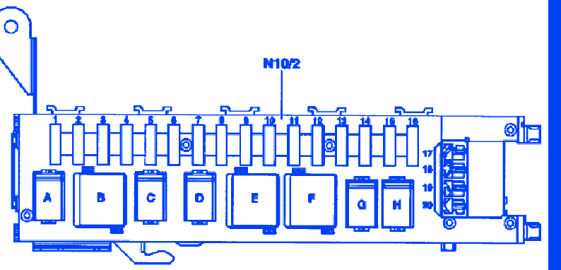 Mercedes ML500 2006 Fuse Box/Block Circuit Breaker Diagram » CarFuseBox