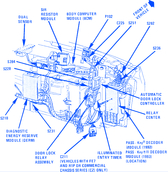 Cadillac Devile 1996 Engine Part Electrical Circuit Wiring Diagram