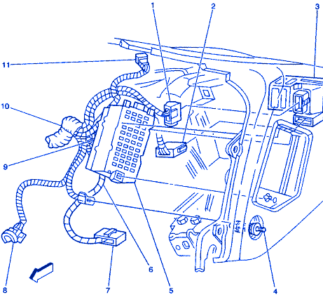 GMC Yukon XL 2004 Instrument Electrical Circuit Wiring Diagram » CarFuseBox
