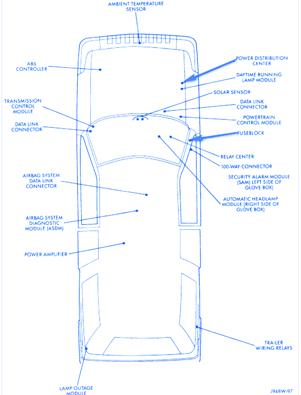 Chrysler Lhs 2001 Electrical Circuit Wiring Diagram