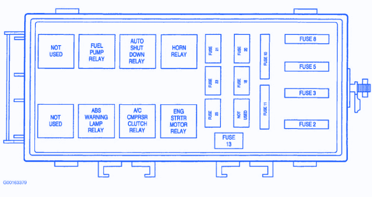 Dodge Viper 2001 Fuse Box/Block Circuit Breaker Diagram » CarFuseBox