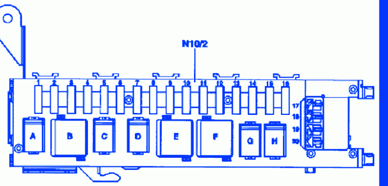 Mercedes ml500 2008 Fuse Box/Block Circuit Breaker Diagram » CarFuseBox