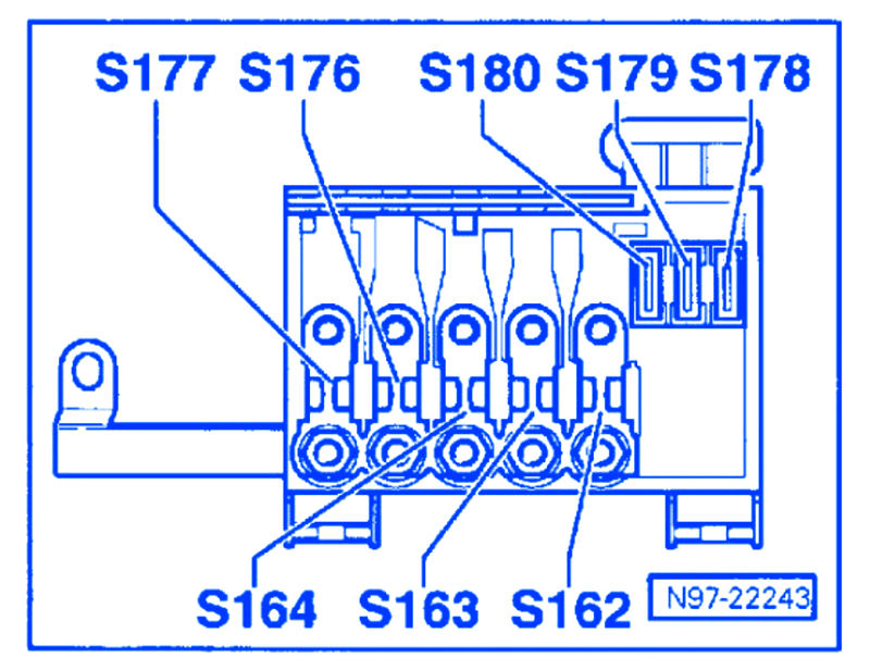 Volkswagen Tiguan 2008 Battery Fuse Box  Block Circuit