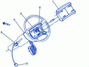Chevrolet 1.5 Pickup 1998 Steering Electrical Circuit Wiring Diagram