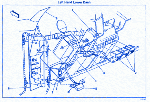 Chevy Tahoe 2001 Dash Fuse Box/Block Circuit Breaker Diagram - CarFuseBox