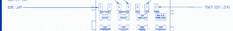 GMC S.15 1991 Circuit Brake Fuse Box/Block Circuit Breaker ... 1991 gmc fuse box diagram 