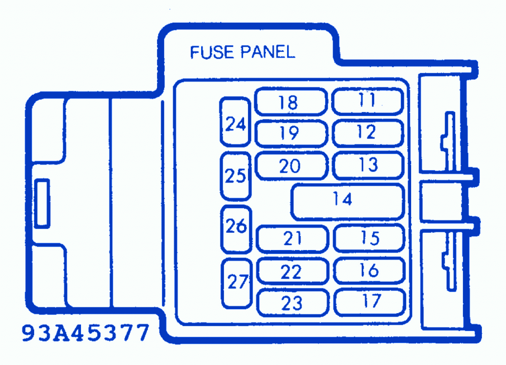 Mazda MX-5 Miata 2000 Cruise Control Fuse Box/Block Circuit Breaker