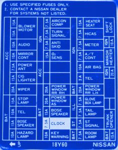 Nissan 350z 2003 Fuse Box/Block Circuit Breaker Diagram - CarFuseBox