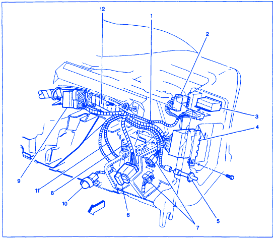 GMC Sonoma 2002 Dash Electrical Circuit Wiring Diagram - CarFuseBox