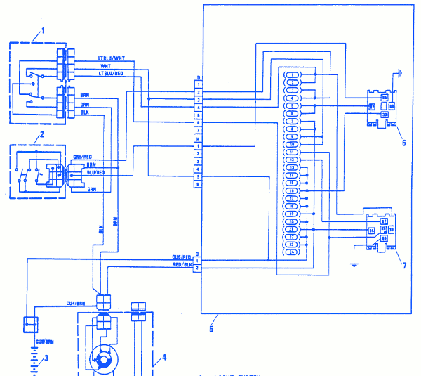 Fiat X19 1992 Electrical Circuit Wiring Diagram
