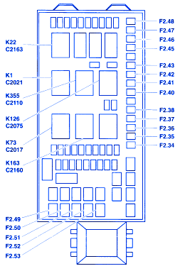 Ford F550 2004 Fuse Box/Block Circuit Breaker Diagram - CarFuseBox