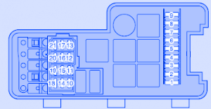 Volvo S.60 2012 Engine Fuse Box/Block Circuit Breaker Diagram - CarFuseBox