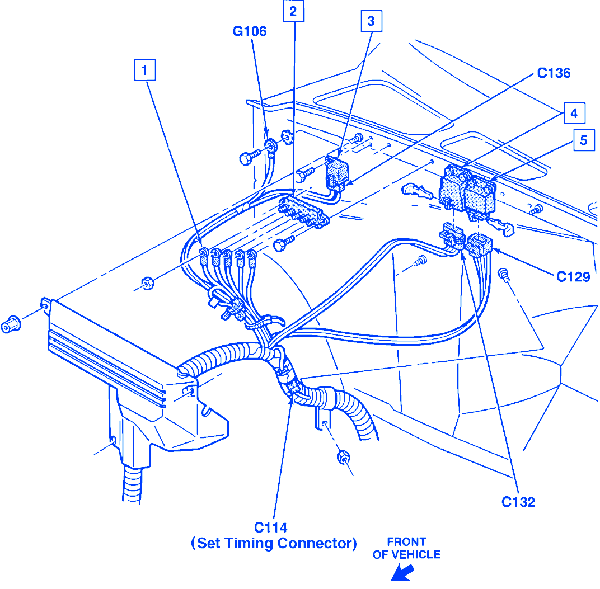 Chevy Silverado 1500 1992 Front Engine Electrical Circuit Wiring