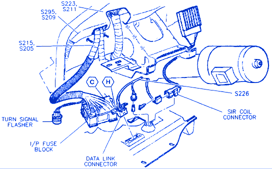 Buick Lesabre 1997 Connector Electrical Circuit Wiring ... mitsubishi mirage fuse box diagram 