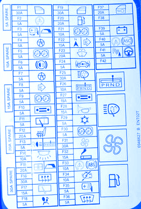 MINI Cooper S 2005 Fuse Box/Block Circuit Breaker Diagram - CarFuseBox