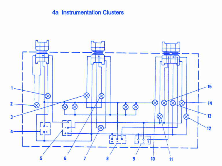 Fiat X19 1988 Instrument Electrical Circuit Wiring Diagram CarFuseBox