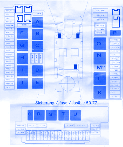 2000 S430 Fuse Chart