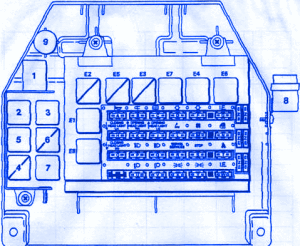 Fiat X19 FI 1985 Fuse Box/Block Circuit Breaker Diagram - CarFuseBox