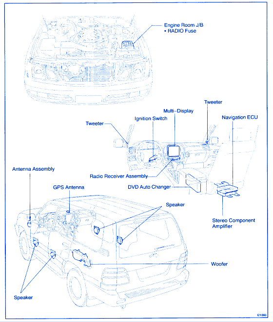 Lexus Lx 470 2002 Fuse Box  Block Circuit Breaker Diagram