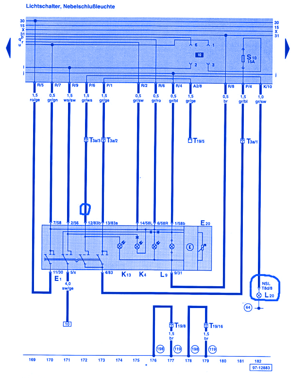 Volkswagen Jetta III 1995 Electrical Circuit Wiring Diagram - CarFuseBox