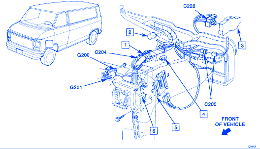 Chevrolet G20 1994 Electrical Circuit Wiring Diagram