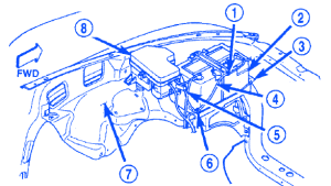 Dodge Dakota 2003 Engine Electrical Circuit Wiring Diagram - CarFuseBox