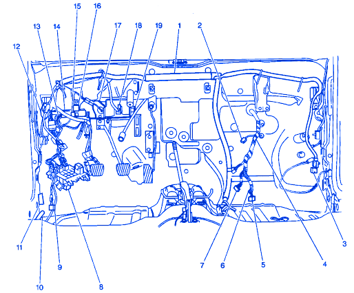 Chevy Metro 2000 Junction Electrical Circuit Wiring Diagram - CarFuseBox
