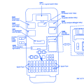 Honda Goldwing 1800 2001 Fuse Box/Block Circuit Breaker Diagram