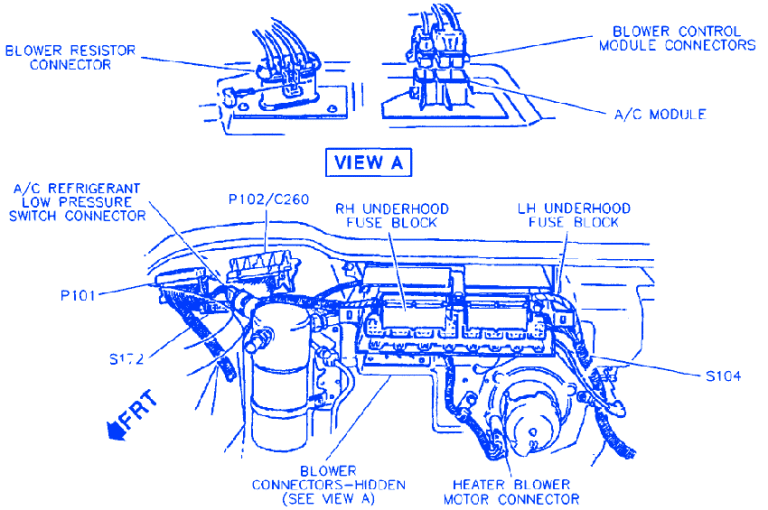 Buick Lesabre 1995 Engine Compartment Electrical Circuit Wiring Diagram