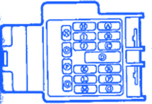 Mazda Xedos 2004 Mini Fuse Box/Block Circuit Breaker Diagram - CarFuseBox