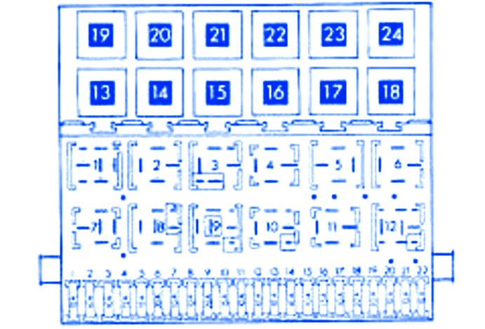 Volkswagon Corrado G60 1990 Fuse Box  Block Circuit Breaker